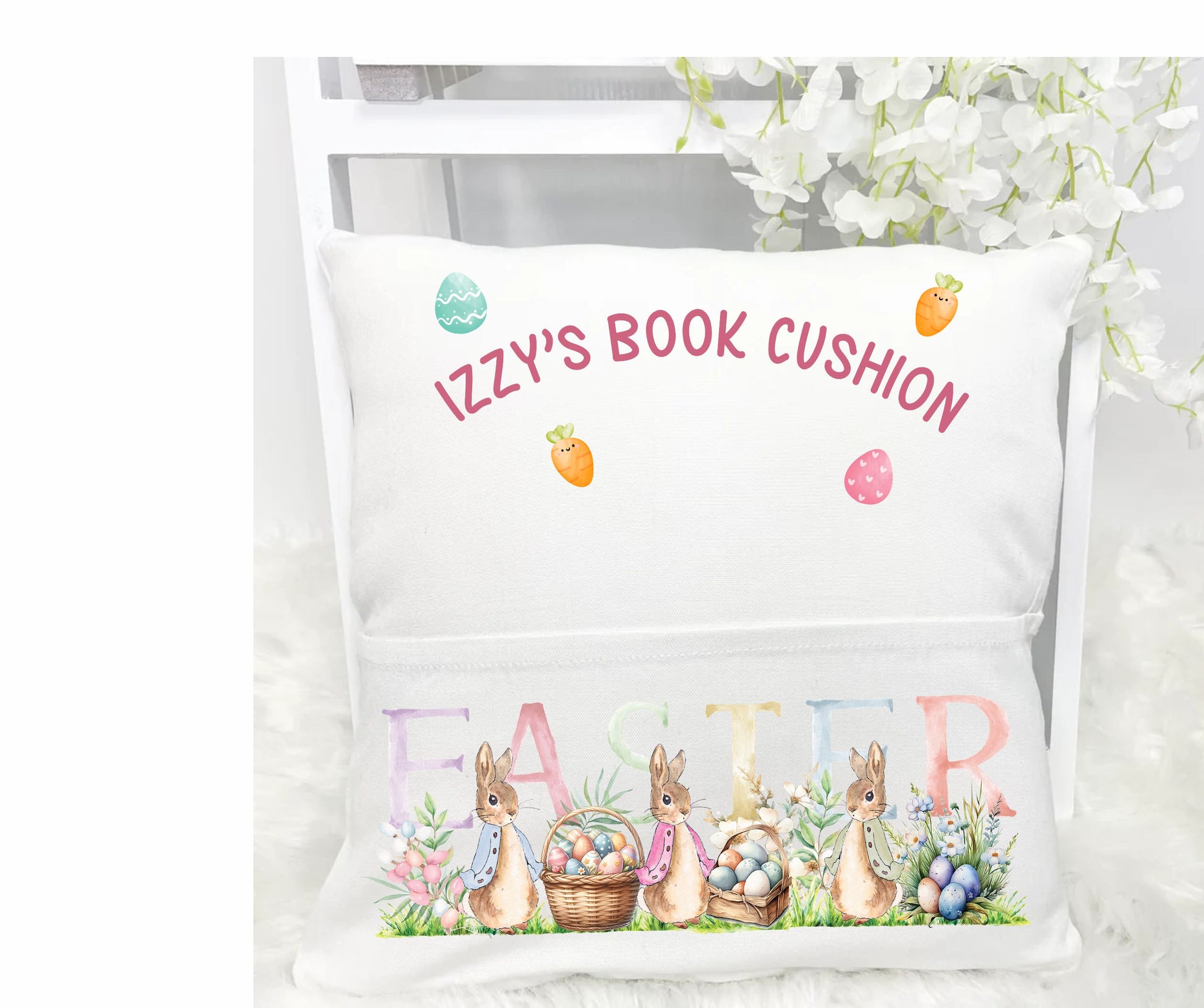 Easter rabbit cushion