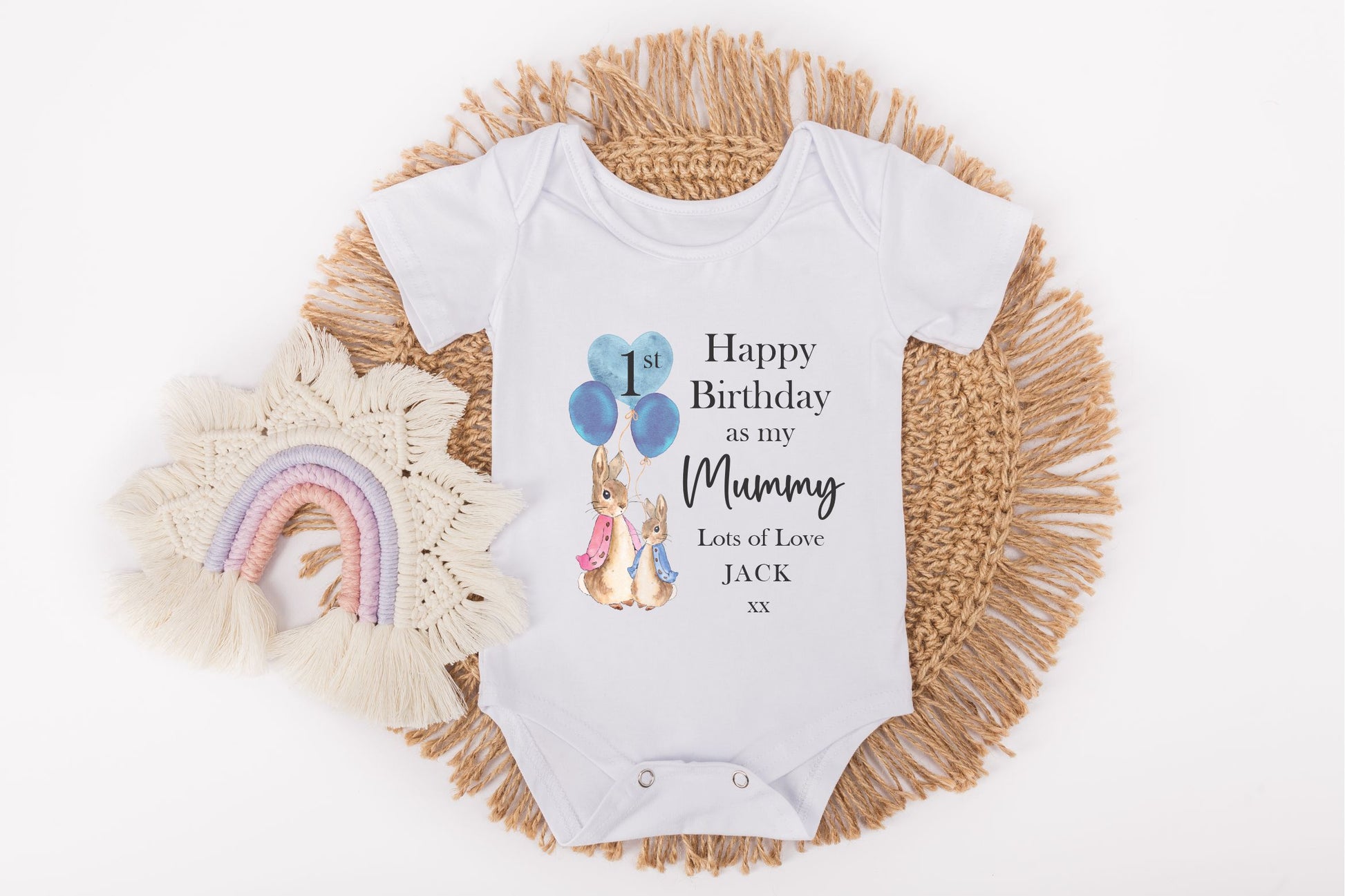 personalised baby vest