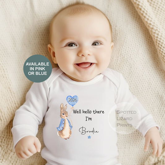 Born in 2026 - Personalised Baby vest - Born in 2026 Baby Grow - Born in 2026 Baby clothes - Born in 2026 sleepsuit - personalised Baby clothes