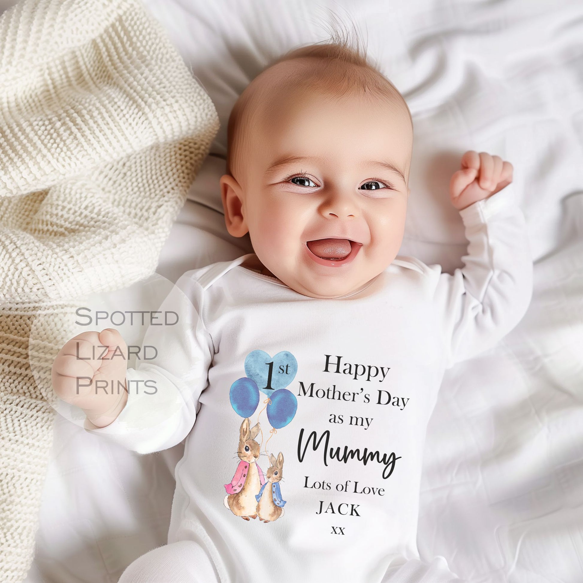 Peter rabbit happy mothers day baby outfit