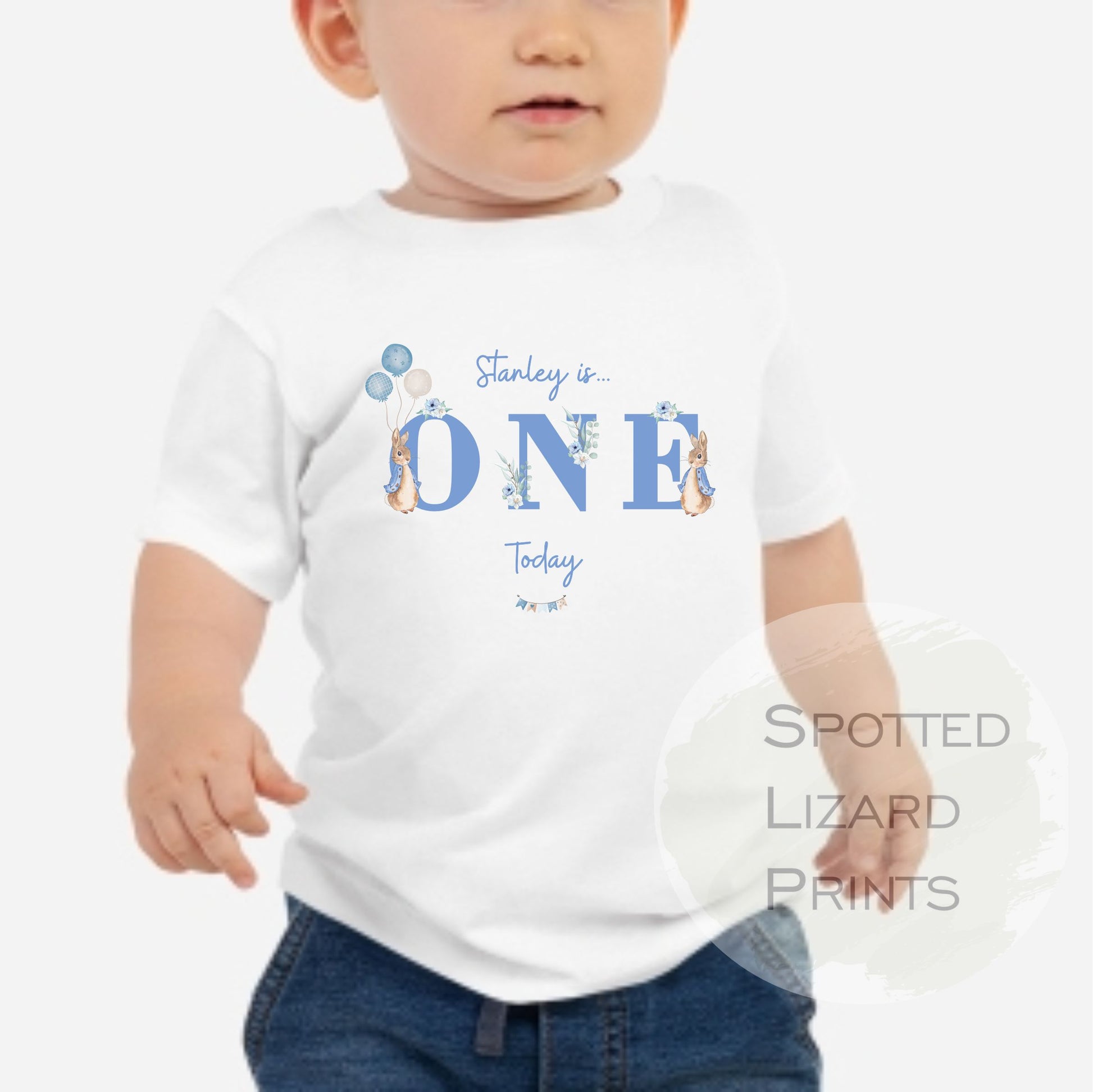 Peter rabbit 1st Birthday children's t-shirt