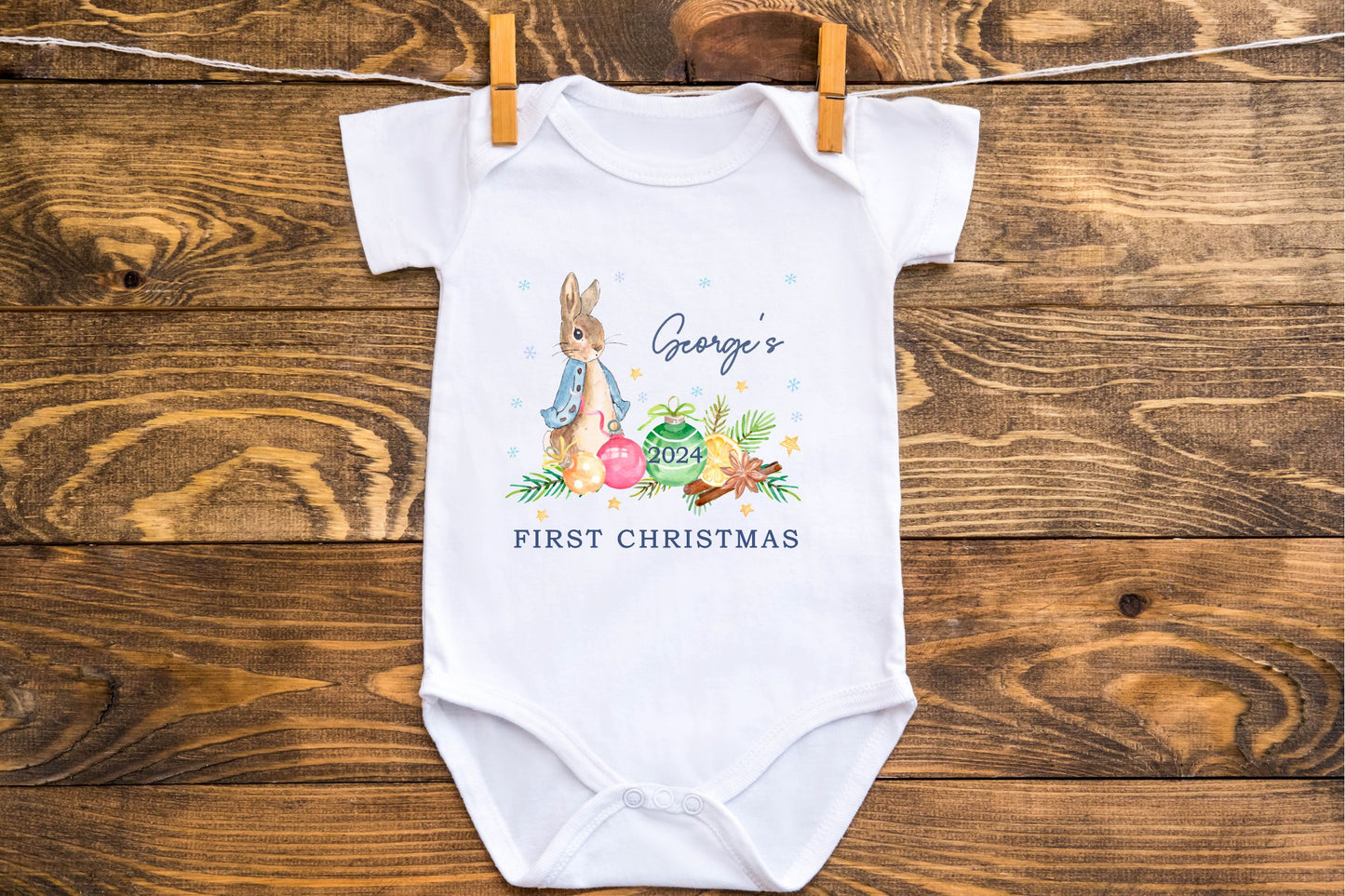 My first Christmas Baby Vest