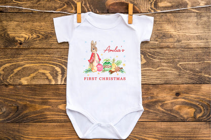 My first Christmas Baby vest