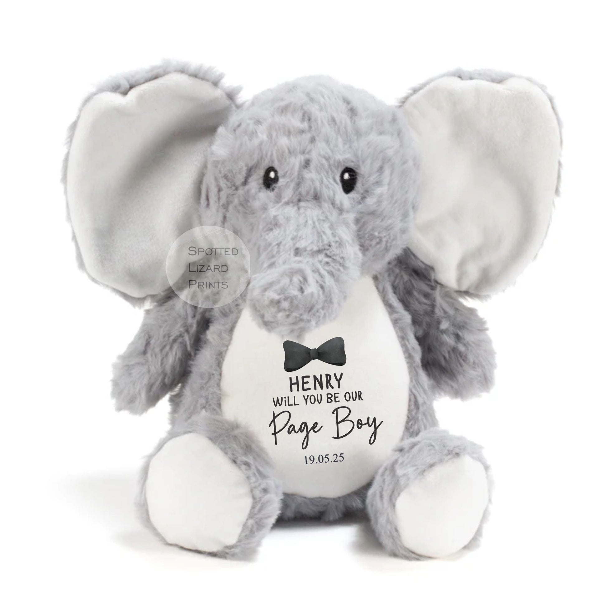 Thankyou teddy for page boys. Personalised Teddy for kids.