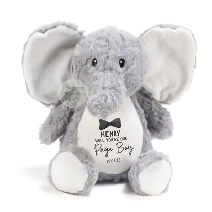Thankyou teddy for page boys. Personalised Teddy for kids.