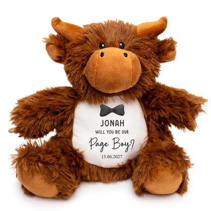 Page Boy Personalised Teddy Gift, Gifts for Page Boys, Page Boy Thank You Gift, Thank you for being our Page Boy, Page Boy Proposal Keepsake
