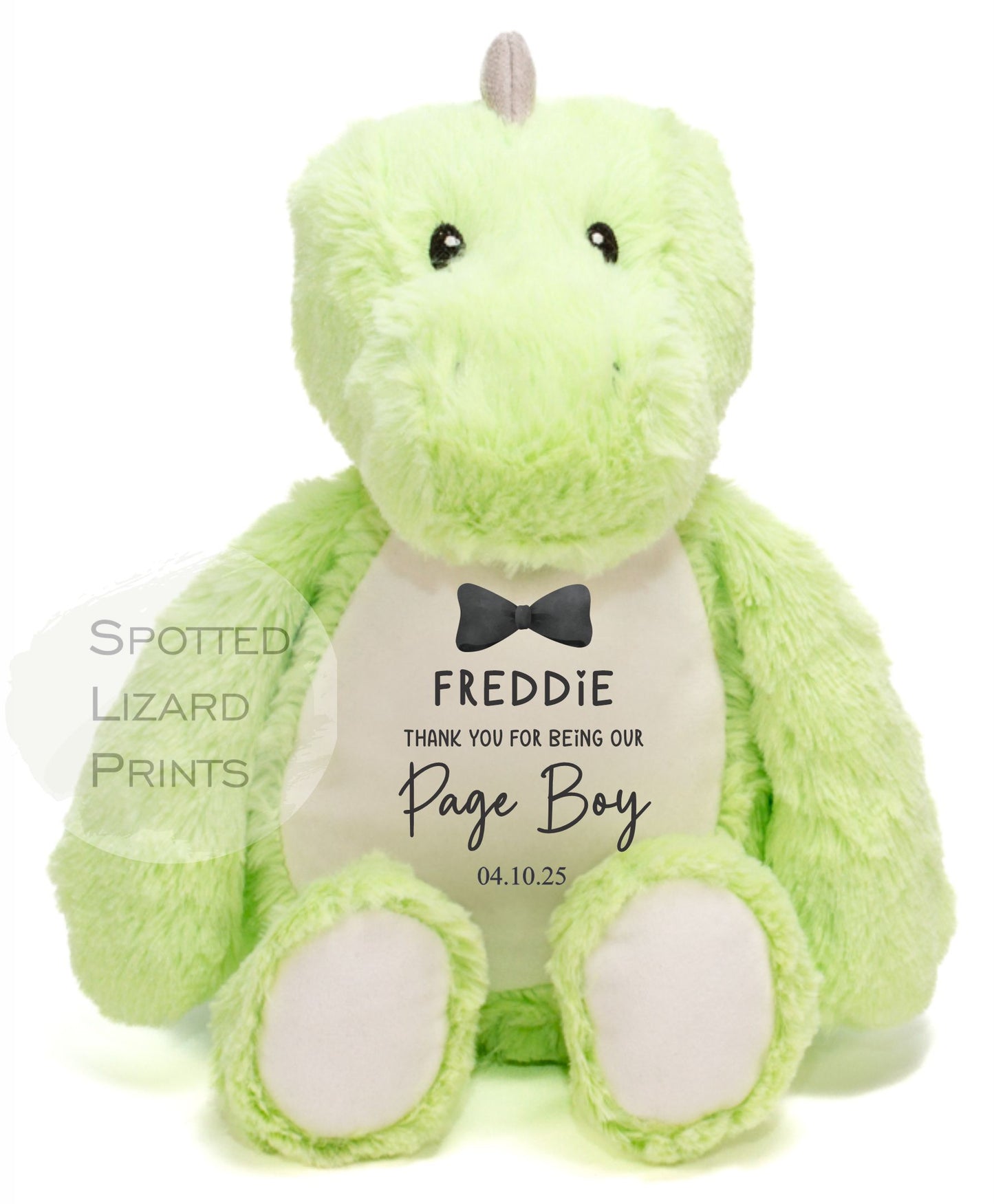Thankyou teddy for page boys. Personalised Teddy for kids.