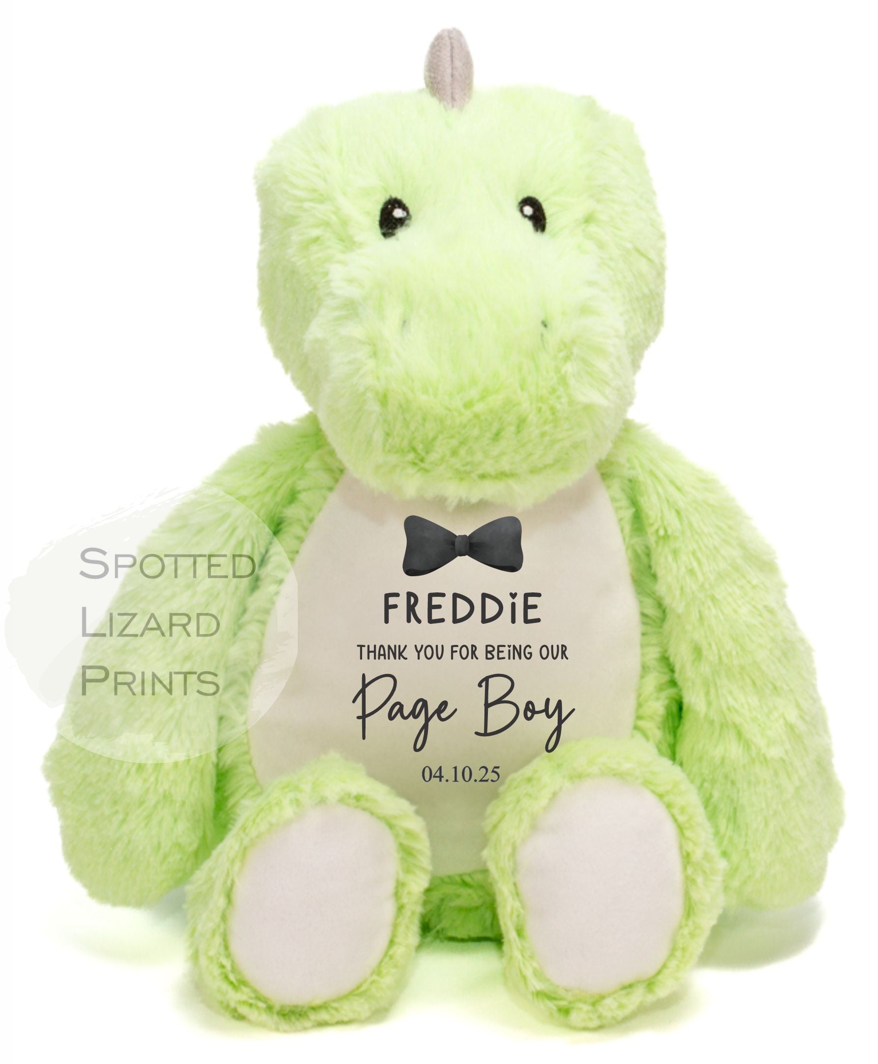 Thankyou teddy for page boys. Personalised Teddy for kids.