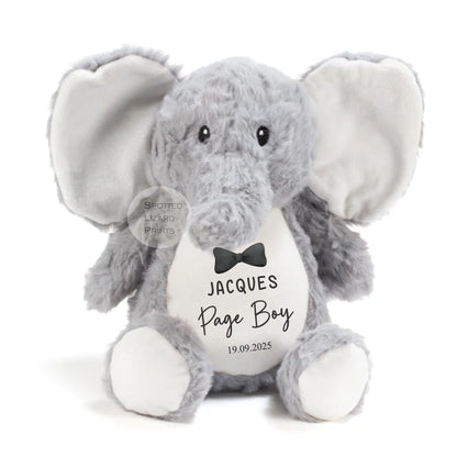 Thankyou teddy for page boys. Personalised Teddy for kids.