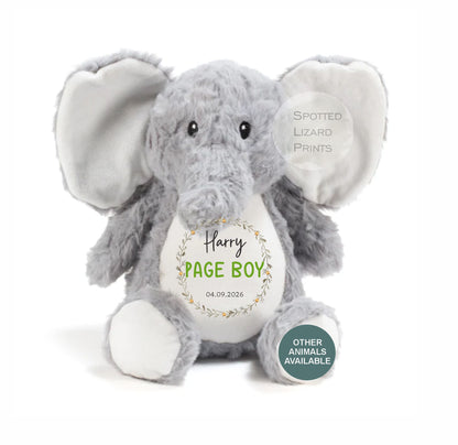 personalised page boy elephant