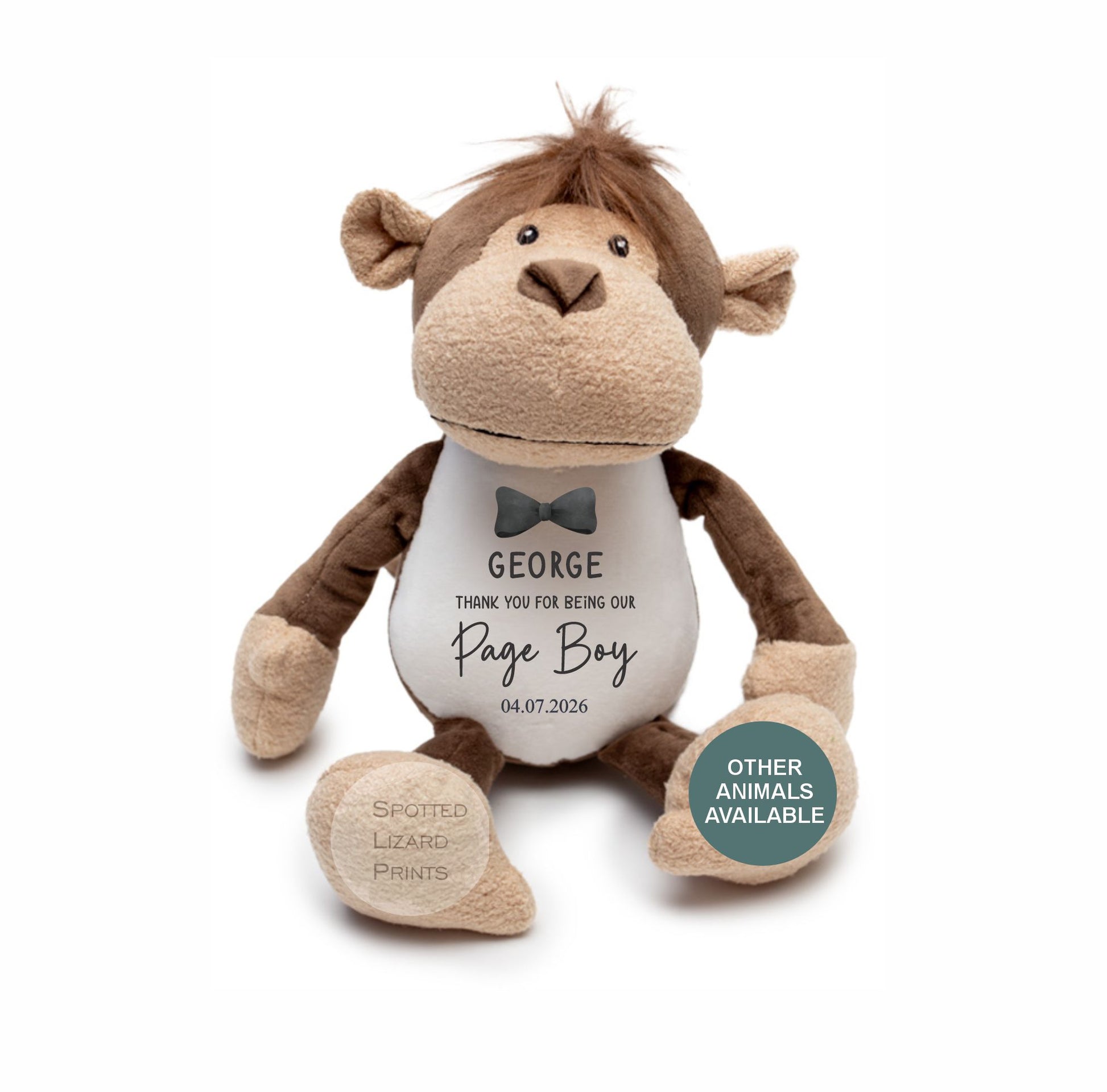 Personalised Page Boy teddy