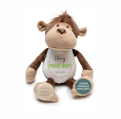 personalised page boy monkey