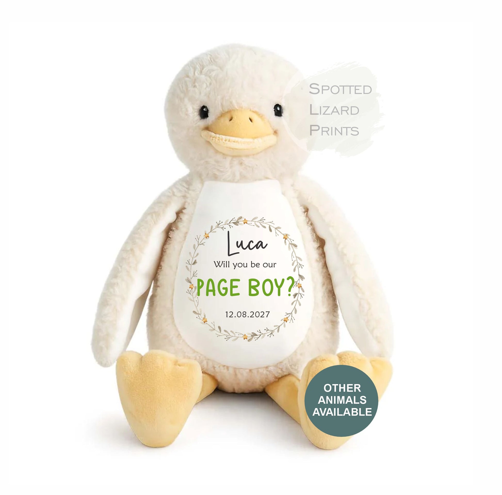 personalised page boy duck