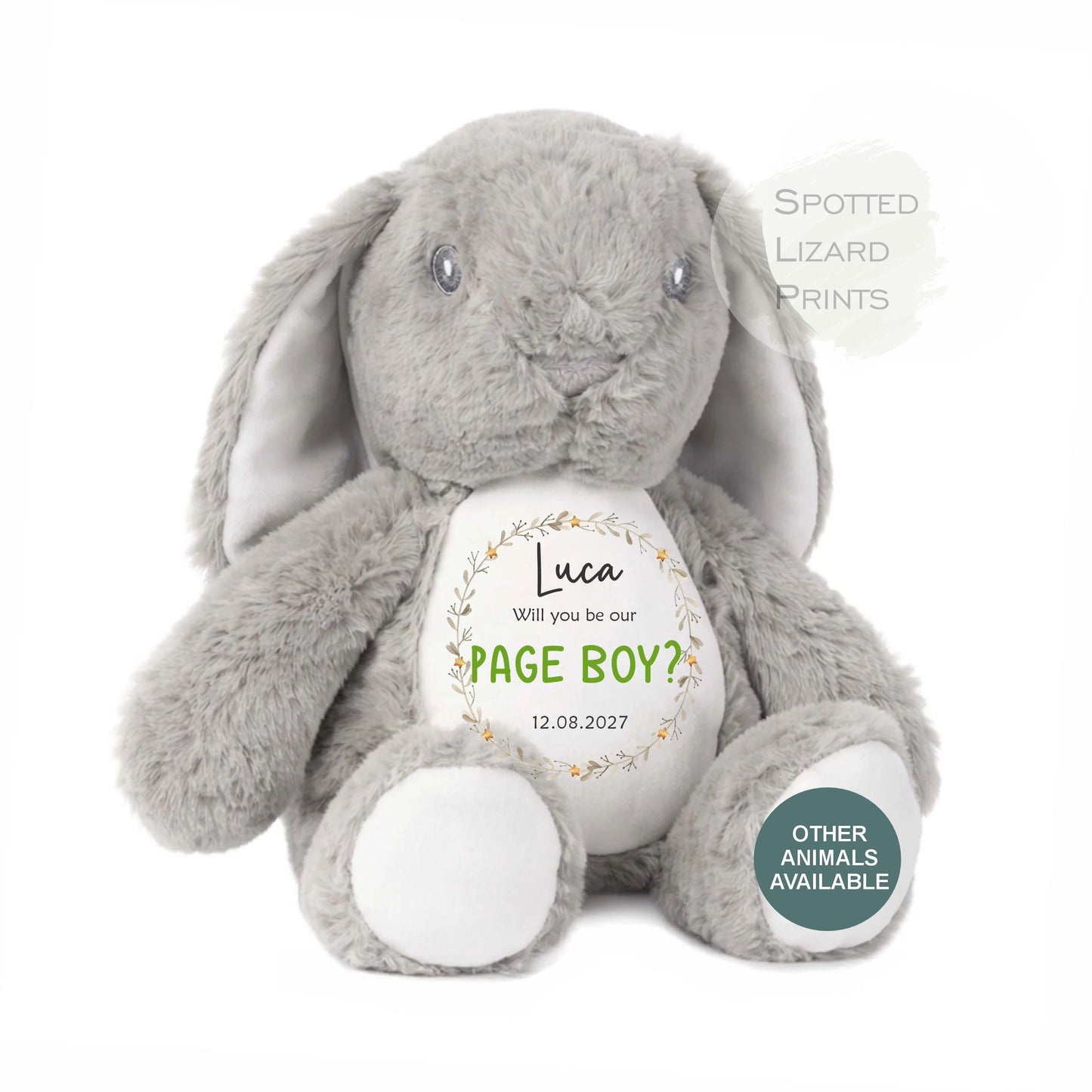 personalised page boy bunny
