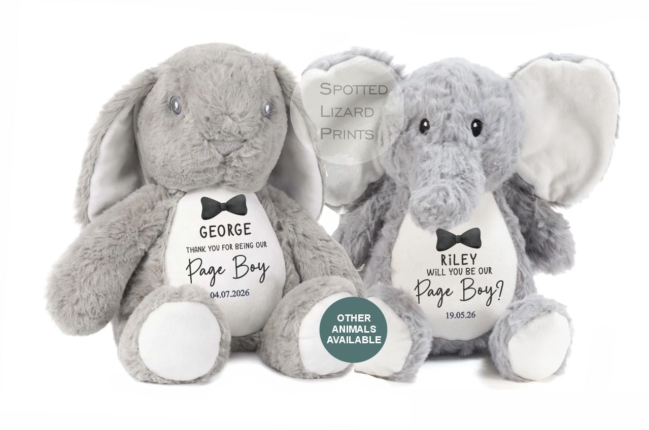 Personalised Page Boy teddy