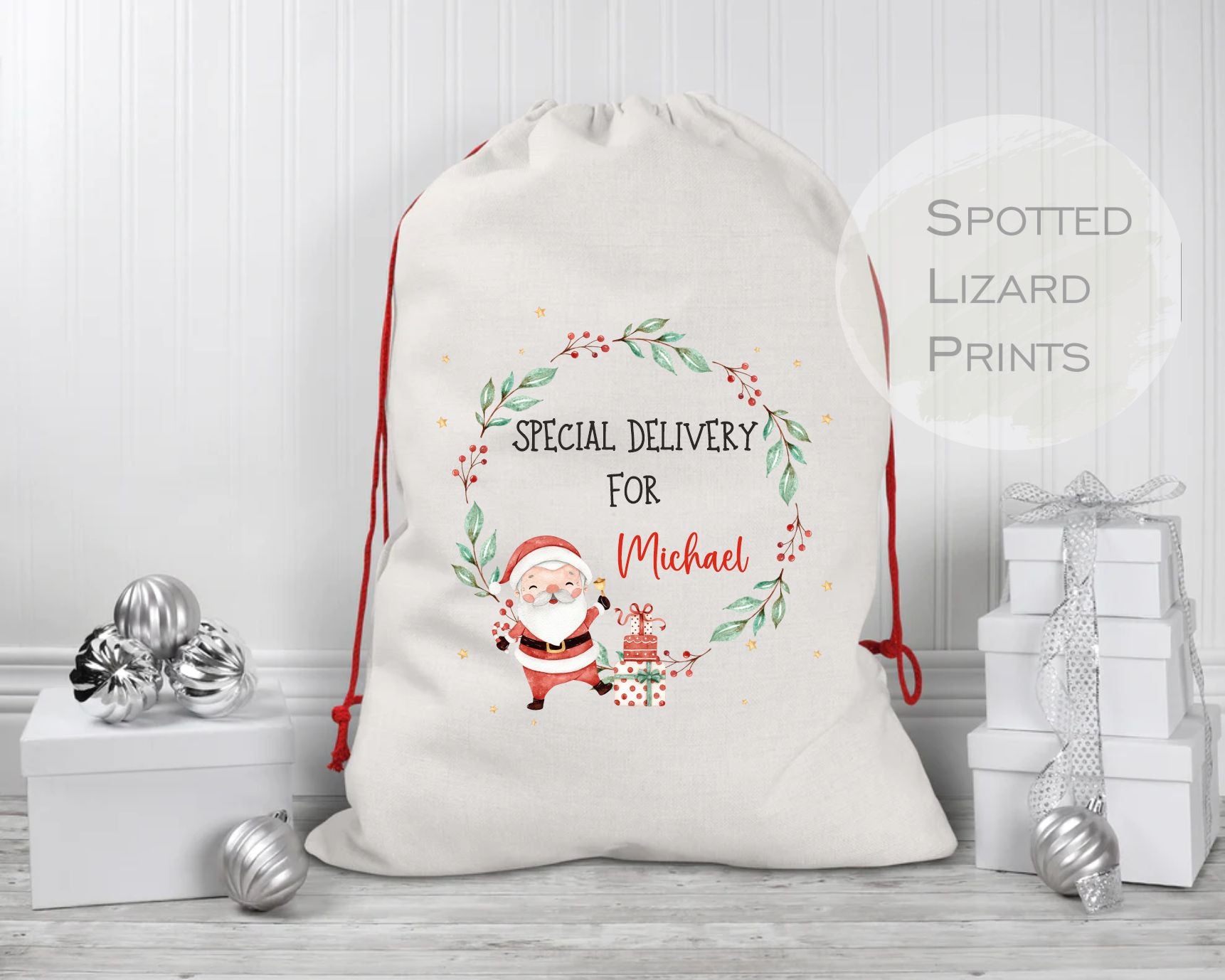 Personalised Santa Sack - Santa Sack - Santa sacks personalised - Santa Bag - Personalised Christmas present sack - Christmas gift sacks - Christmas Sack