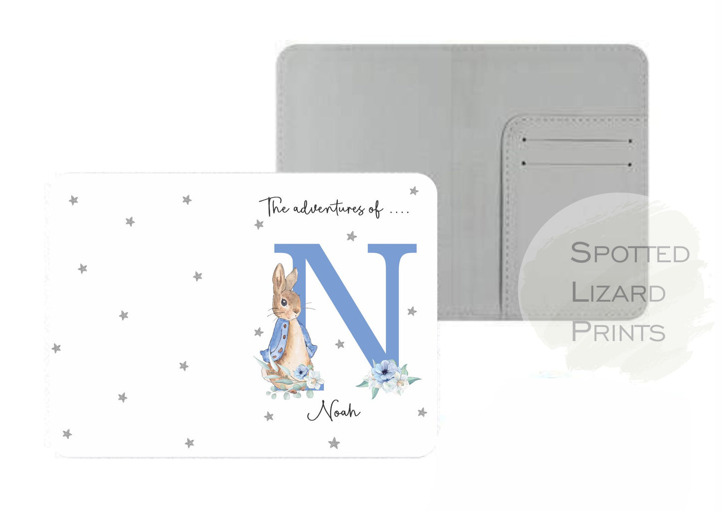 Personalised First Passport Cover - 1st Passport Holder - Peter Rabbit Passport Cover - Baby Passport Holder - First Holiday - New Baby Gifts