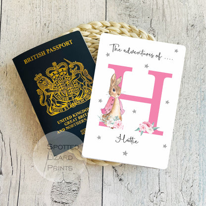 Personalised First Passport Cover - 1st Passport Holder - Peter Rabbit Passport Cover - Baby Passport Holder - First Holiday - New Baby Gifts