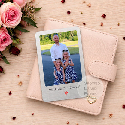 Personalised Photo Wallet Card, Custom Photo Card, Wallet Picture Card, Custom Metal Card, Memorial Wallet Card, Fathers Day Gift for Dad