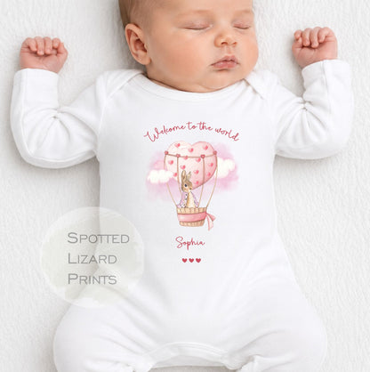 Peter Rabbit Baby Sleepsuit or Vest - Peter Rabbit - New Baby announcement - Welcome to the world, Born in 2026 - Coming Home Outfit