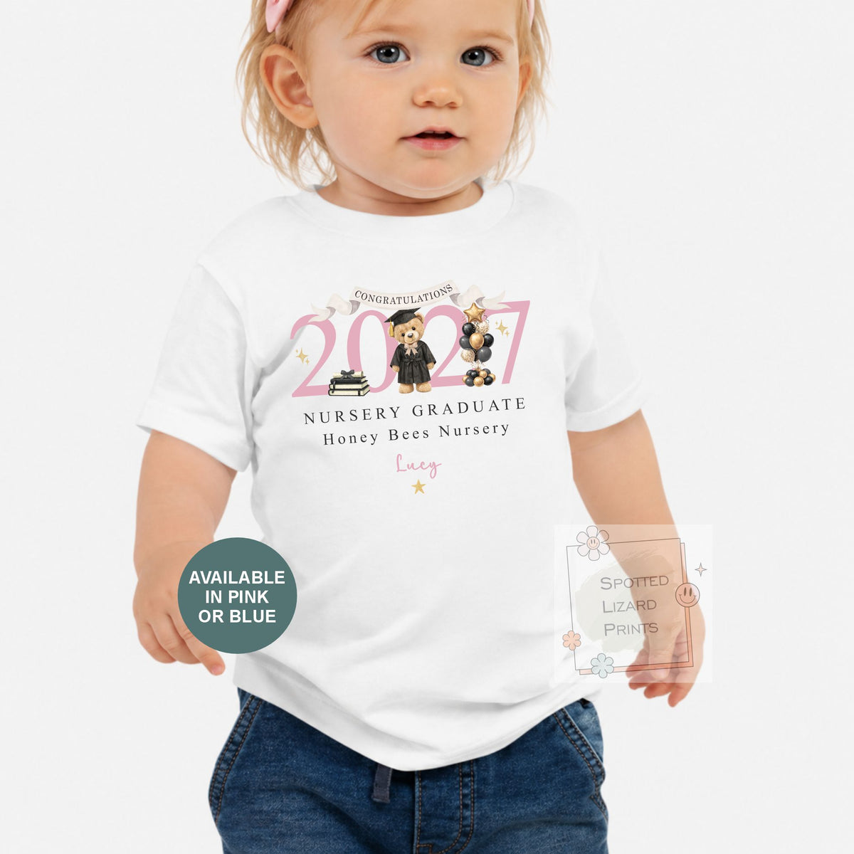 Personalised Nursery Graduation T Shirt, Boys & Girls, Pre School Keepsake, Nursery Leavers T Shirt, Nursery Keepsake Leaver Gift