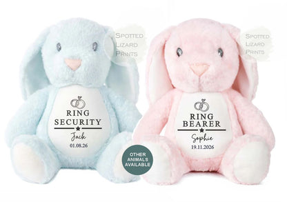 Personalised Ring Bearer Teddy