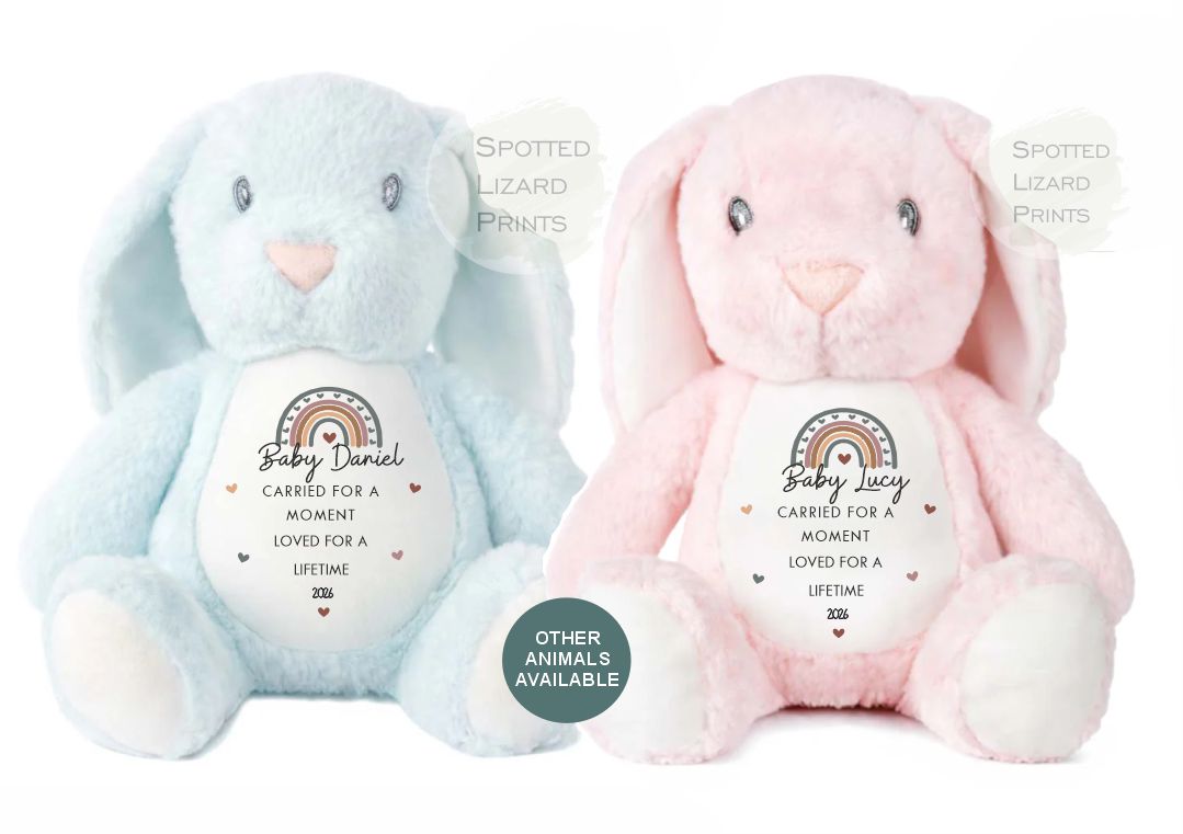 personalised baby loss teddy