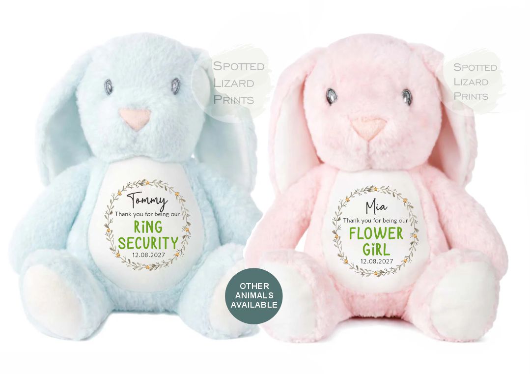 personalised page boy bunny