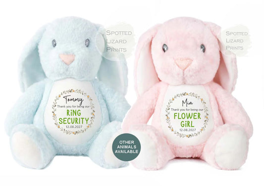 personalised page boy bunny