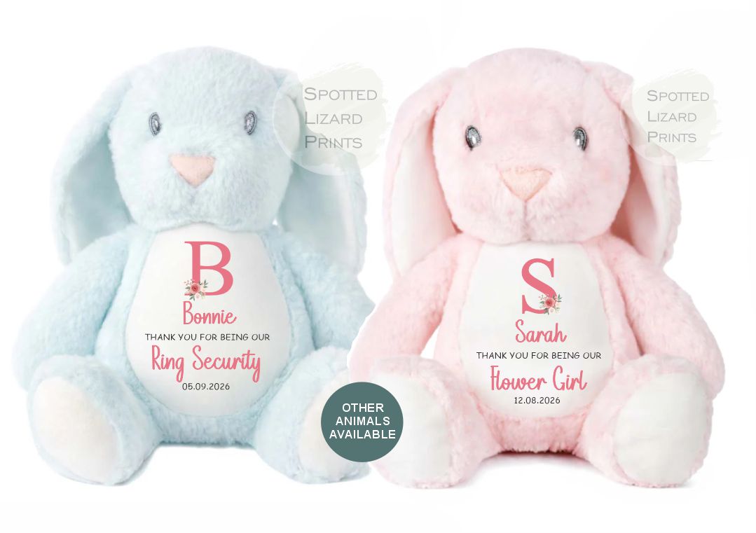 Personalised Flower girl teddy