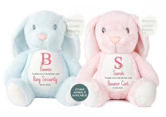Personalised Flower girl teddy