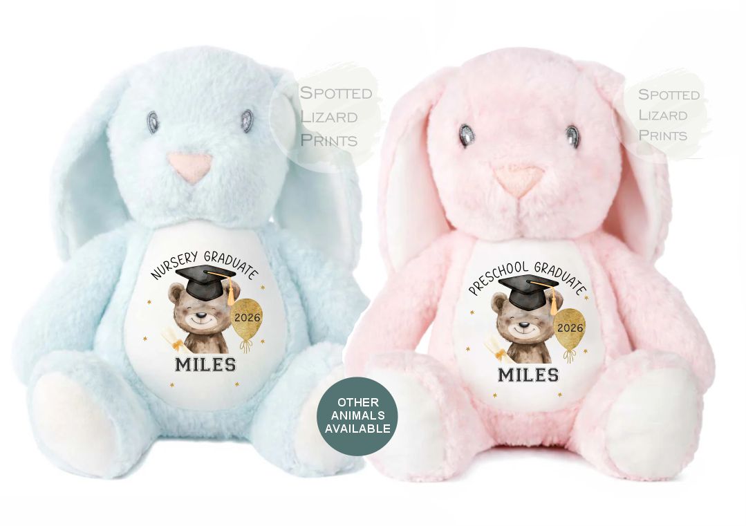 Personalised graduation teddy