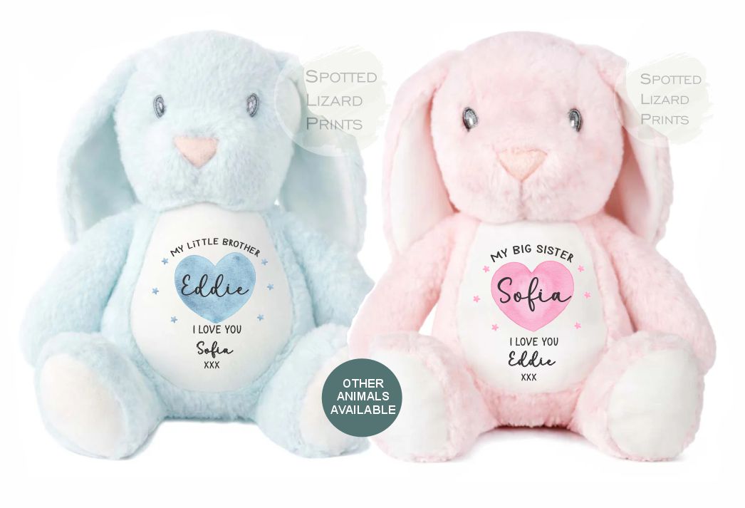 Personalised Big Brother or Big Sister Soft Toy