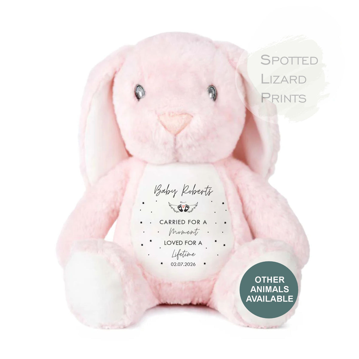 Personalised Baby Loss Teddy - Miscarriage Teddy - Angel Baby - Still Born Gifts - Baby Memorial Keepsake - Baby Loss Keepsake
