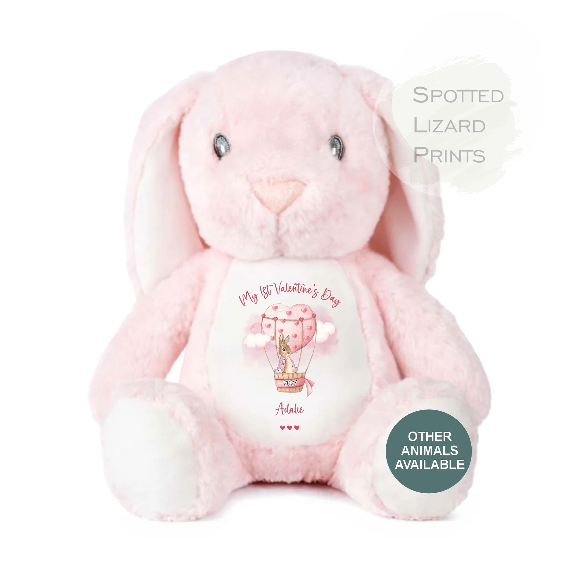 Personalised Valentines Teddy Bear, personalised Valentines Gift, Gift for Girlfriend, Valentines Day soft Toy, Gift for Her