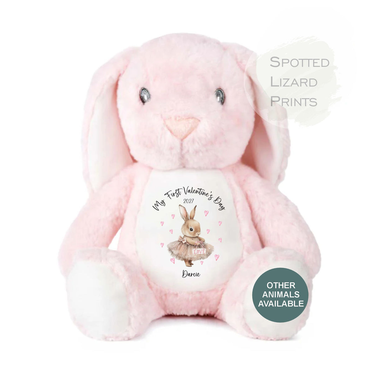 Personalised Valentines Teddy Bear, personalised Valentines Gift, Gift for Girlfriend, Valentines Day soft Toy, Gift for Her