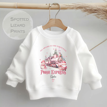 Personalised Polar Express Kids Sweatshirt - Christmas Sweatshirt - Polar Express Sweatshirt - All aboard the Polar Express Train