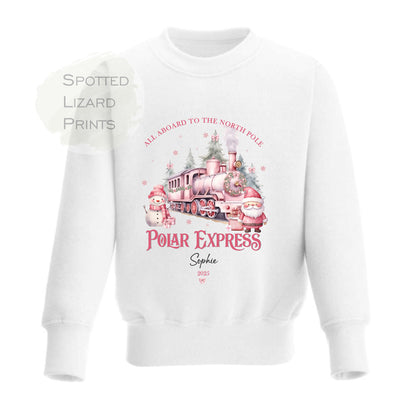 Personalised Polar Express Kids Sweatshirt - Christmas Sweatshirt - Polar Express Sweatshirt - All aboard the Polar Express Train