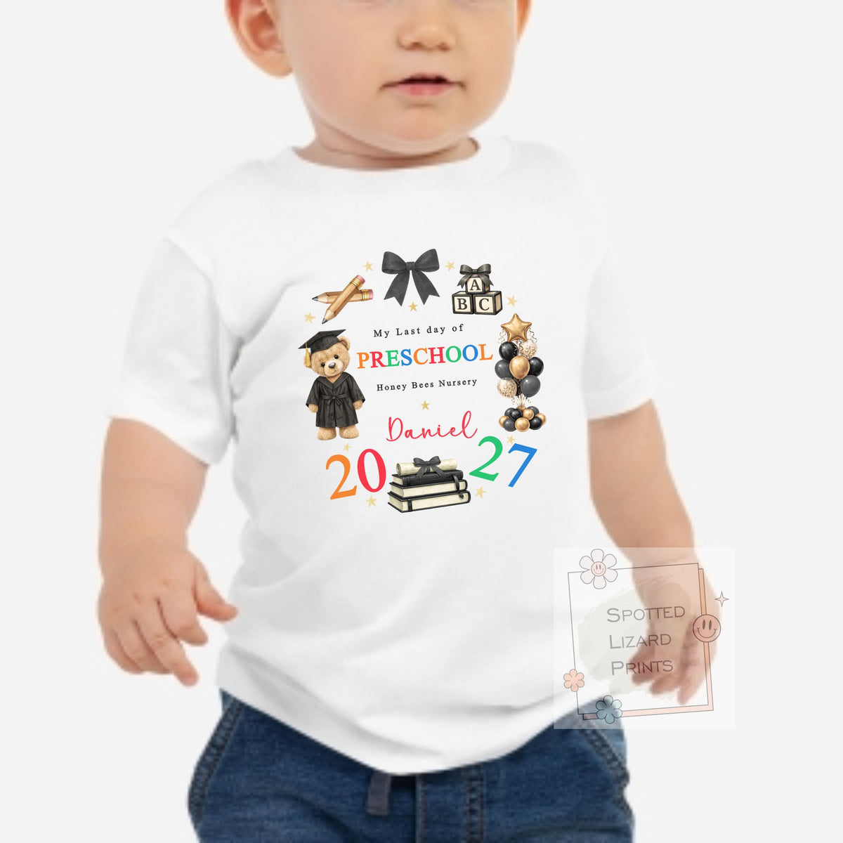 Nursery graduation T-Shirt - Personalised School Graduation T-Shirt - Nursery leaver T-Shirt - School Leaver T-Shirt