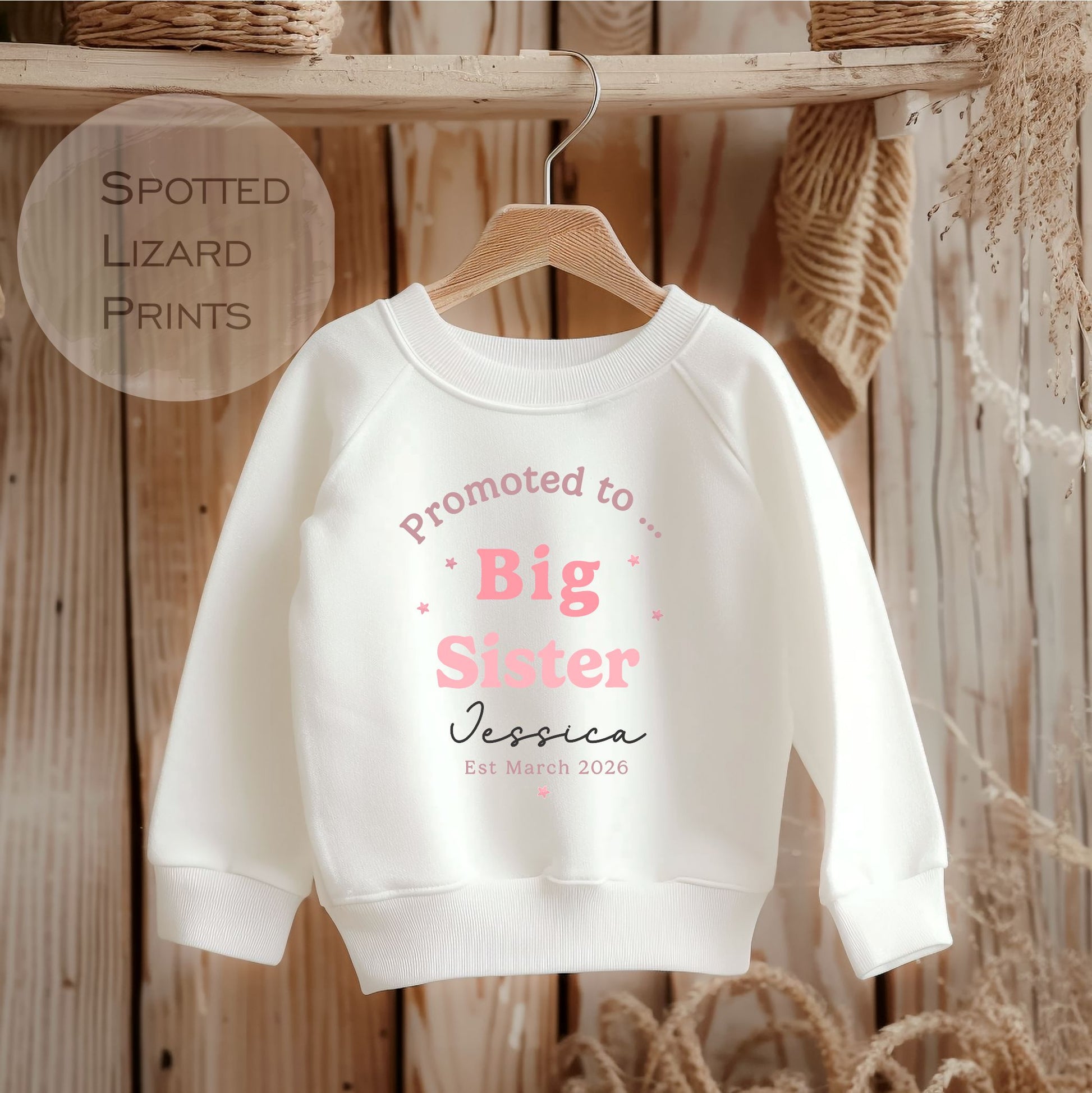 promoted to big sister sweatshirt