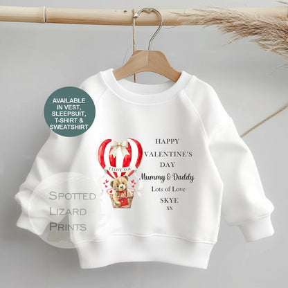 personalised valentines day sweatshirt