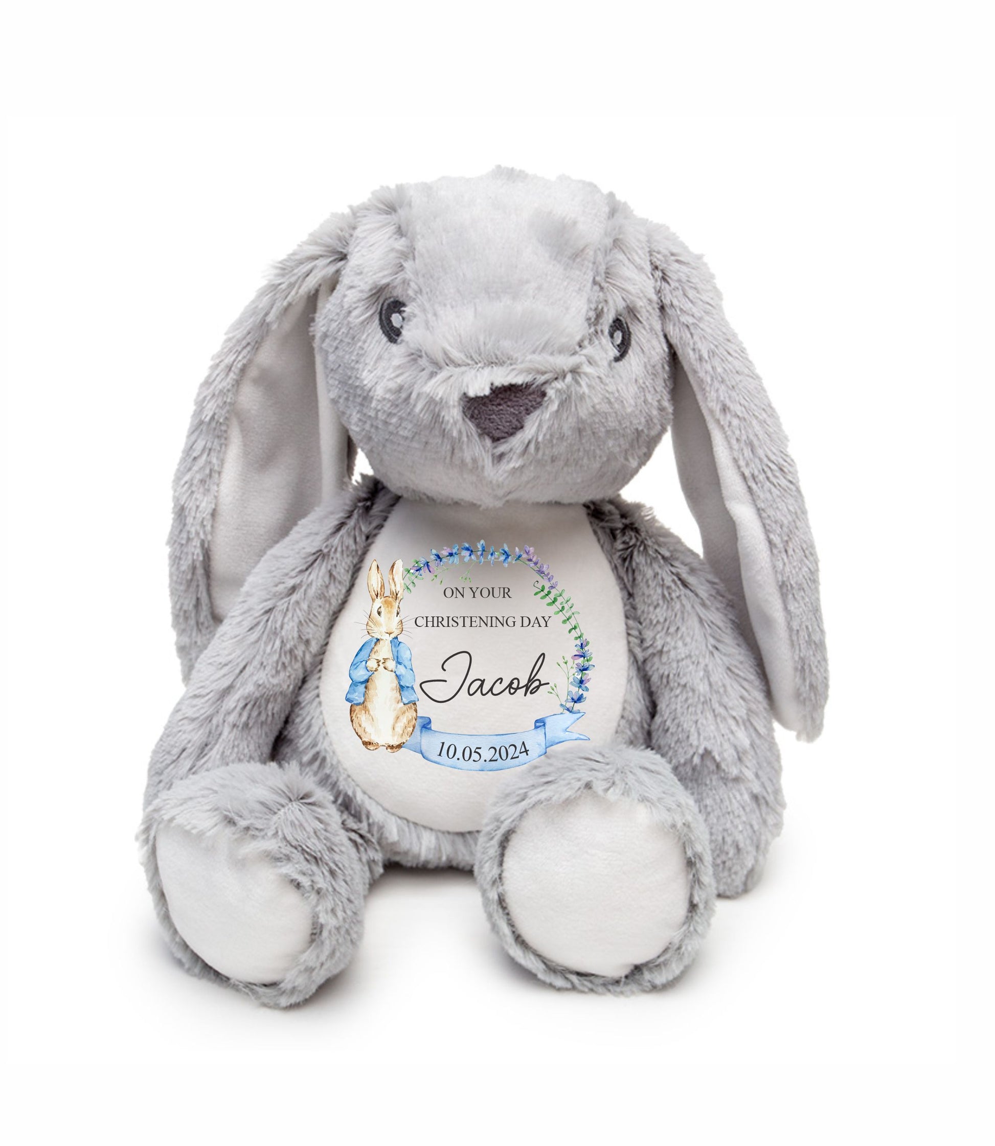 rabbit soft toy for christening