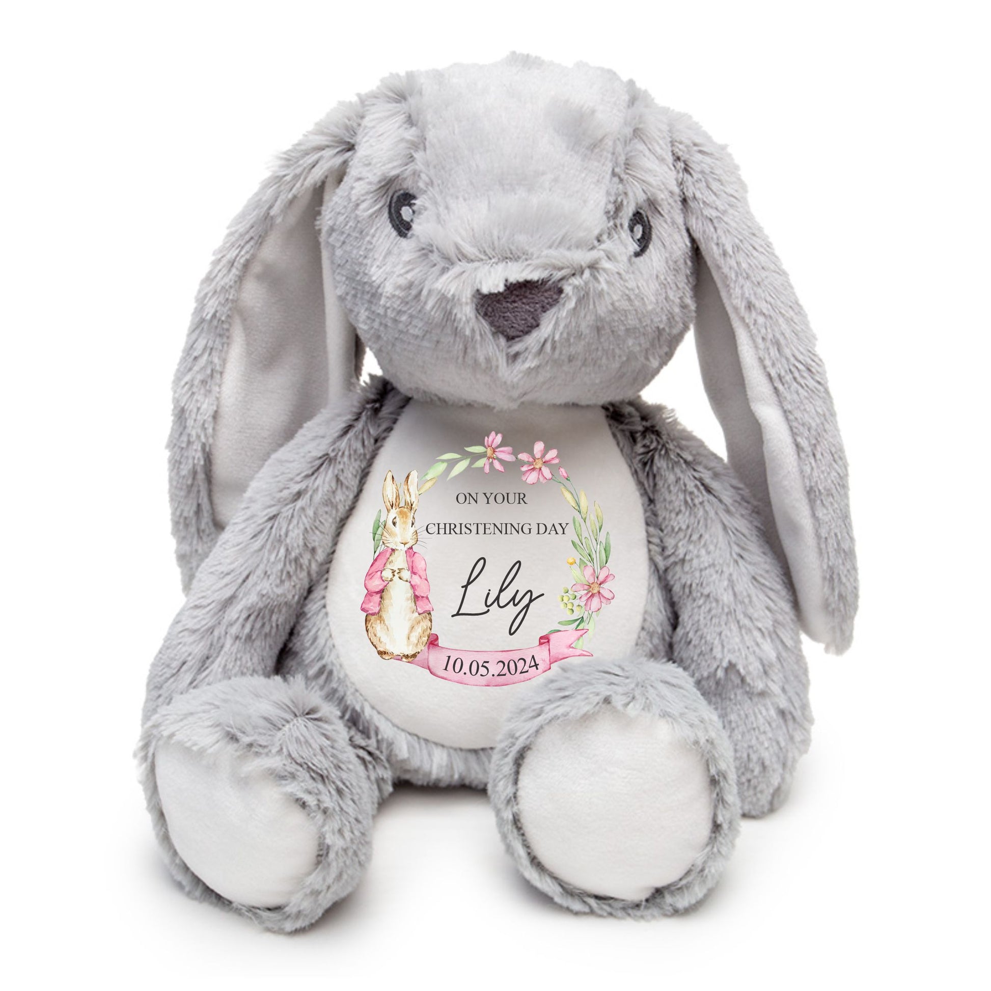 rabbit soft toy for christening