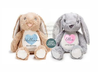 Matching Sibling Teddy, Big Sister & Little Sister, Big Brother, Little Brother, New Baby Gift Teddy (Copy)