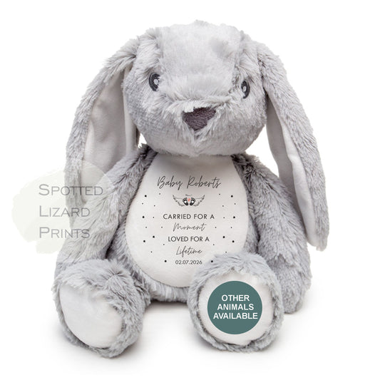 Personalised Baby Loss Teddy - Miscarriage Teddy - Angel Baby - Still Born Gifts - Baby Memorial Keepsake - Baby Loss Keepsake