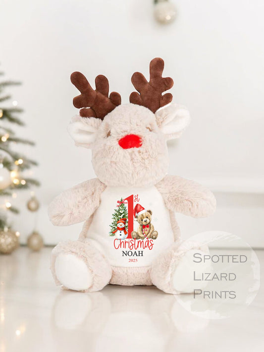 Personalised reindeer Teddy