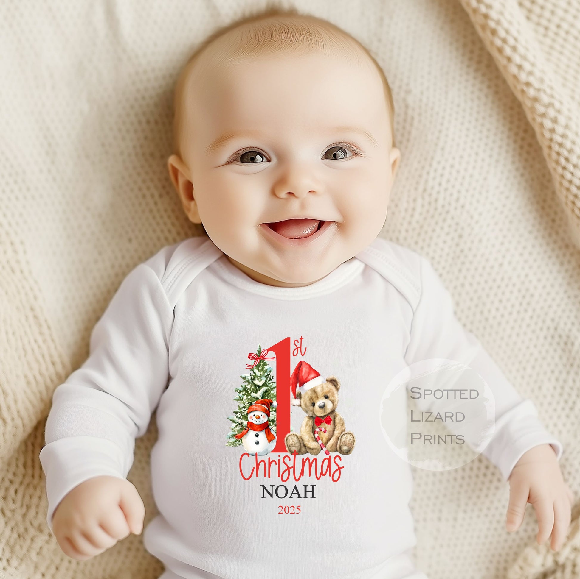 personalised My first Christmas outfit