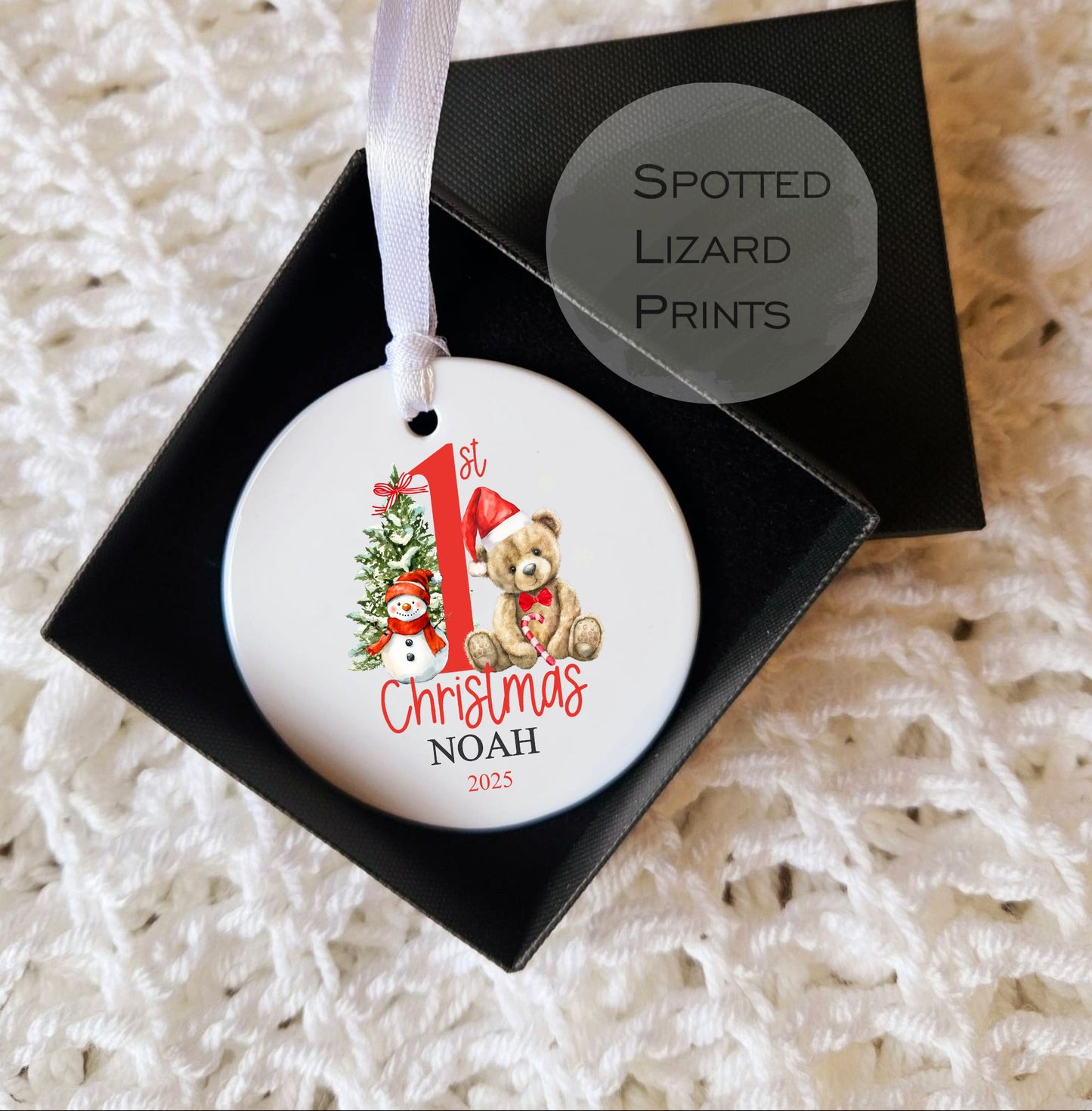 personalised First Christmas Bauble