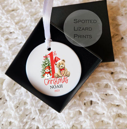 personalised First Christmas Bauble