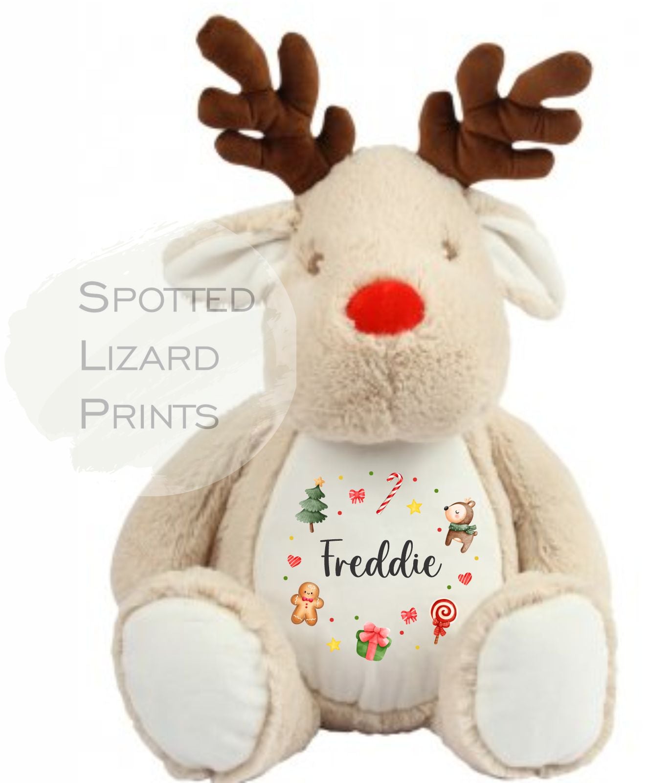 Personalised Reindeer soft Toy